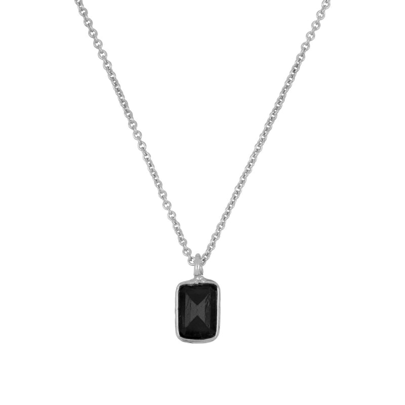 Ibiza silver necklace - different stones