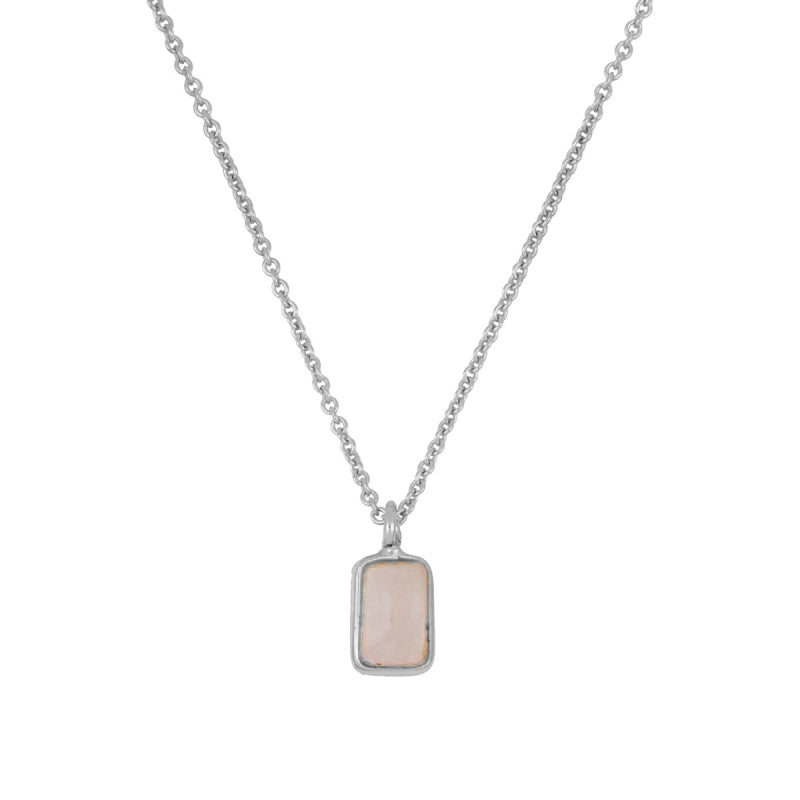 Ibiza silver necklace - different stones