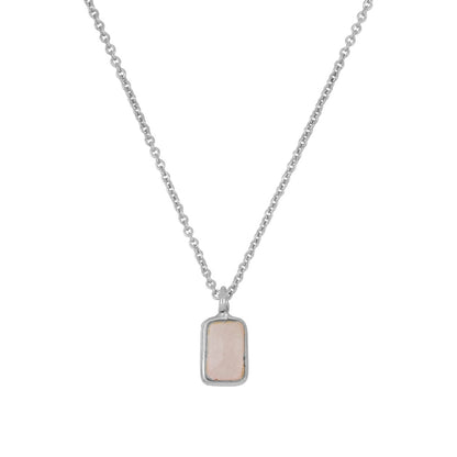 Ibiza silver necklace - different stones