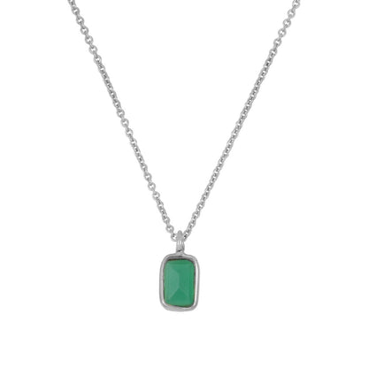 Ibiza silver necklace - different stones