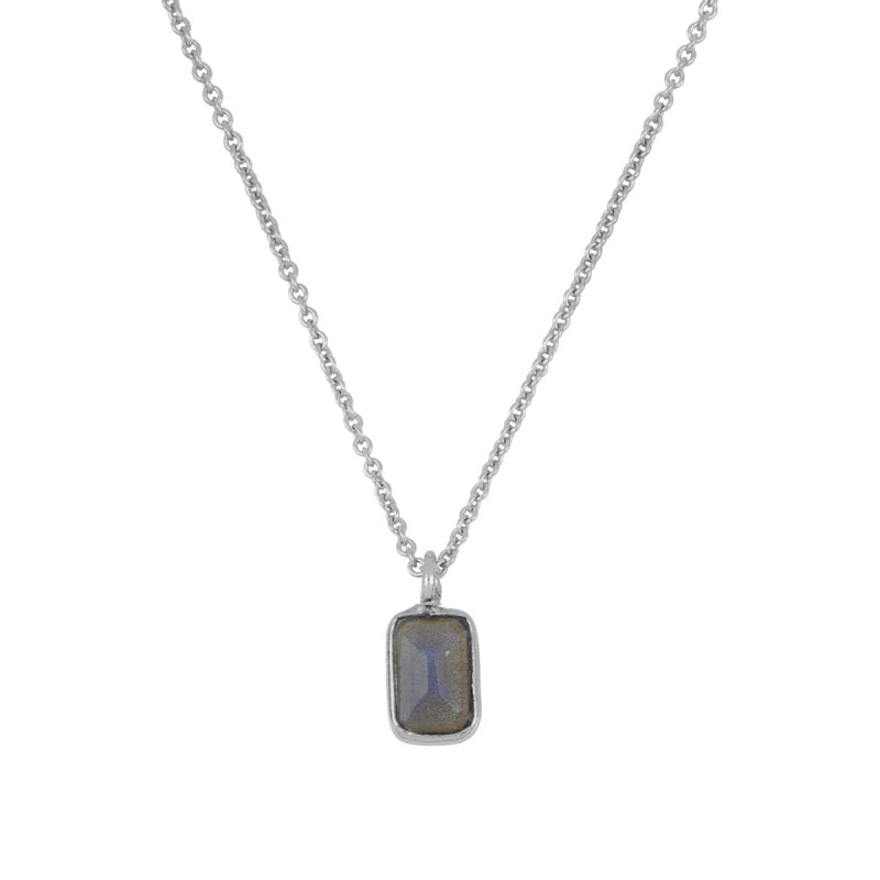 Ibiza silver necklace - different stones