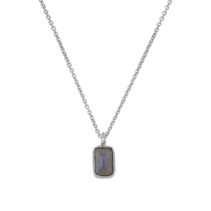 Ibiza silver necklace - different stones