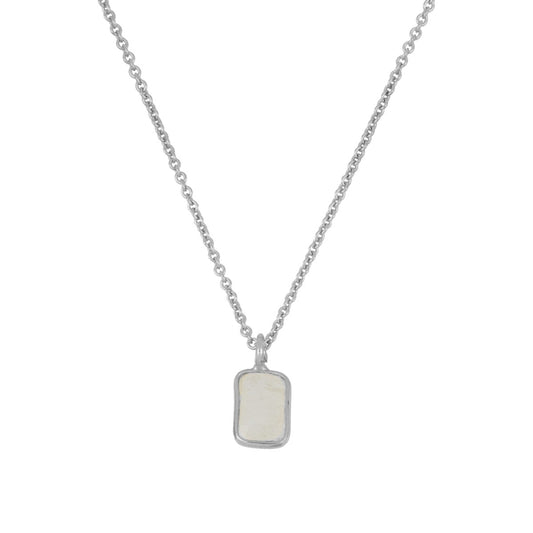 Ibiza silver necklace - different stones