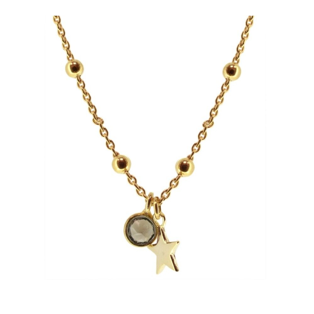 Alp necklace with quartz and star