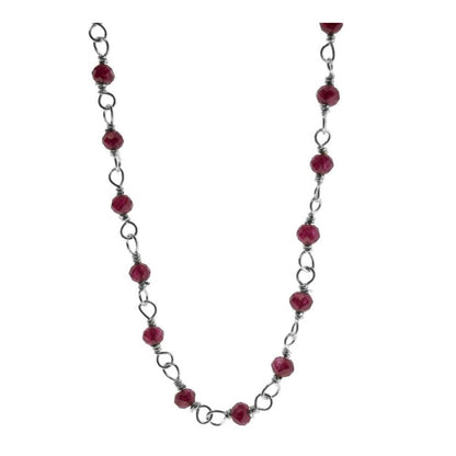 Badalona silver necklace - different stones