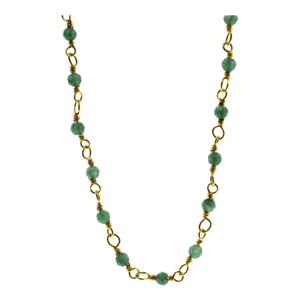 Badalona necklace with green Jade