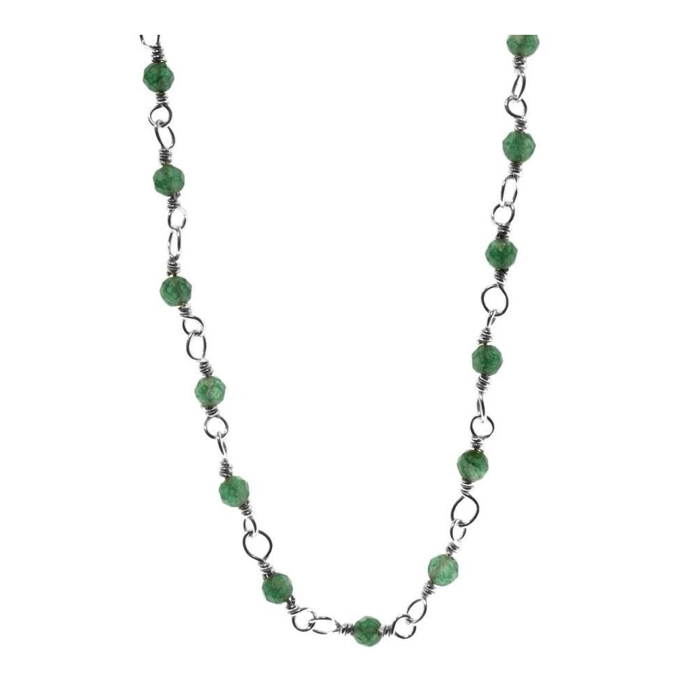 Badalona necklace with green Jade