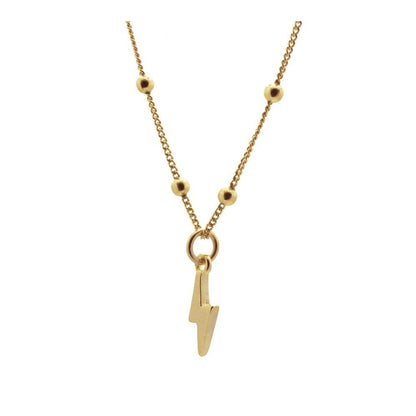 Alp necklace with lightning bolt