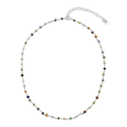 Badalona silver necklace - different stones