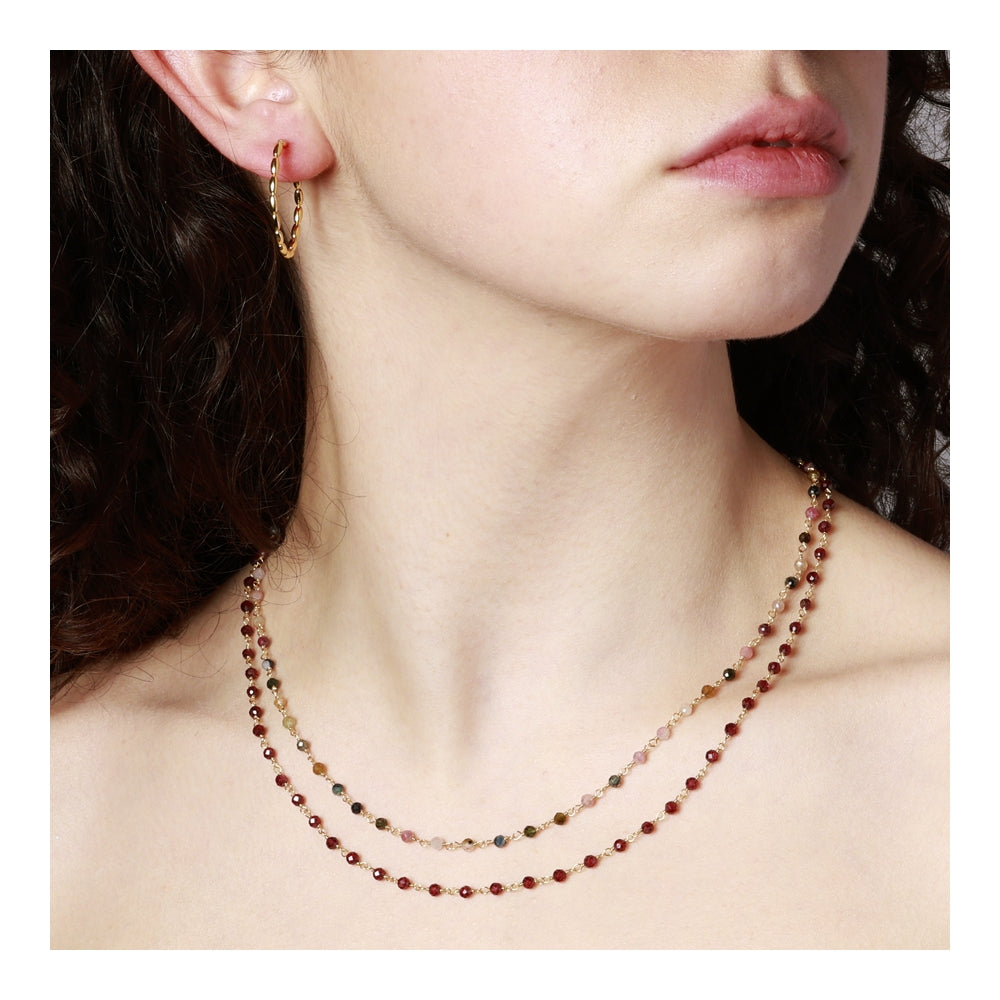 Badalona silver necklace - different stones