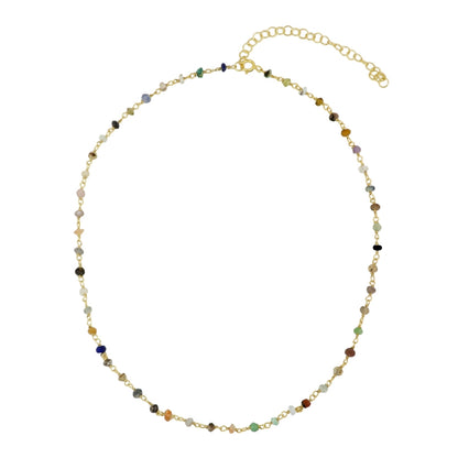 Collar Badalona oro - diferentes piedras