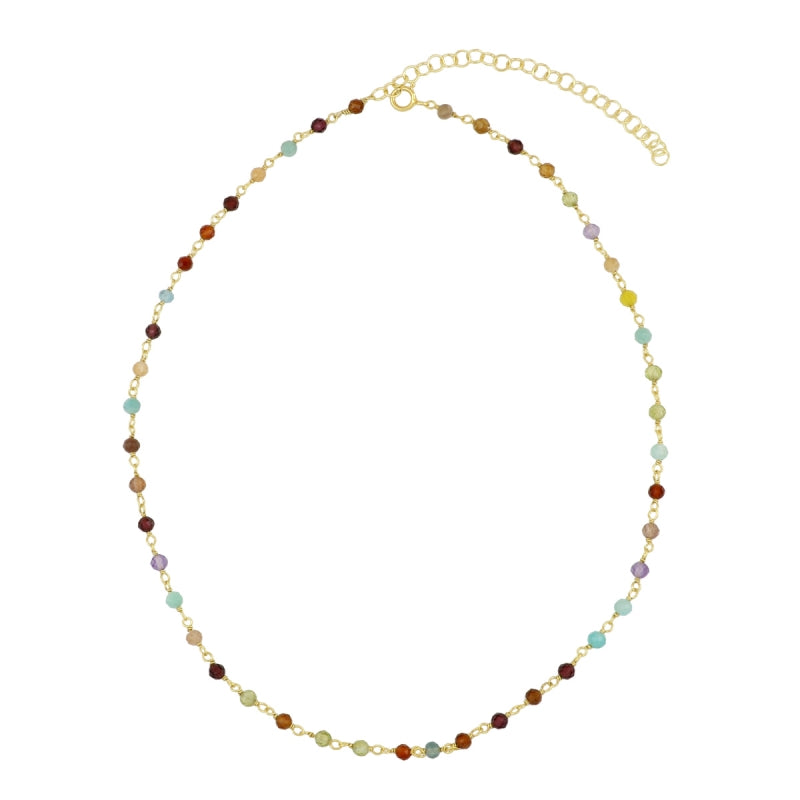 Collar Badalona oro - diferentes piedras