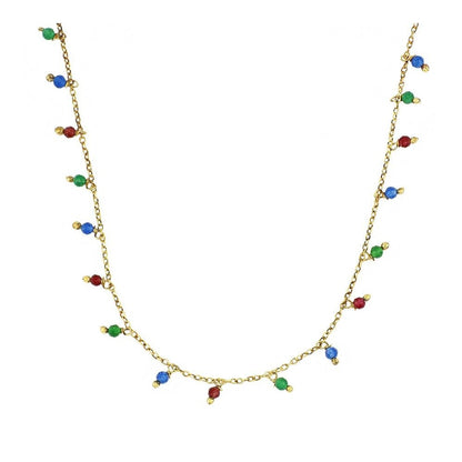 Premià gold necklace - different stones
