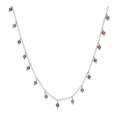Premià silver necklace - different stones