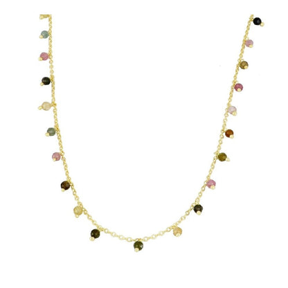 Premià gold necklace - different stones