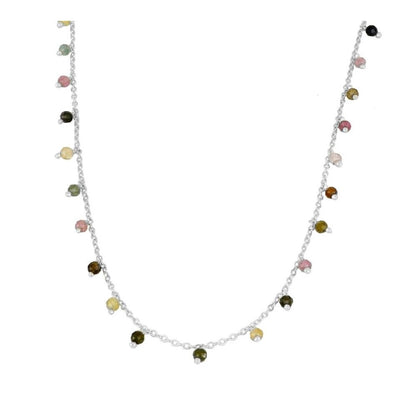 Premià silver necklace - different stones