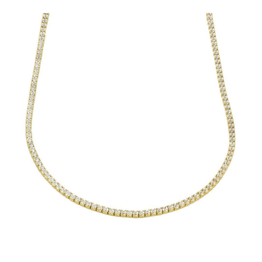 Riviere white zirconia necklace