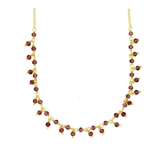 Masnou necklace with Mozambique garnet