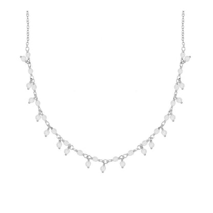 Masnou silver necklace - different stones