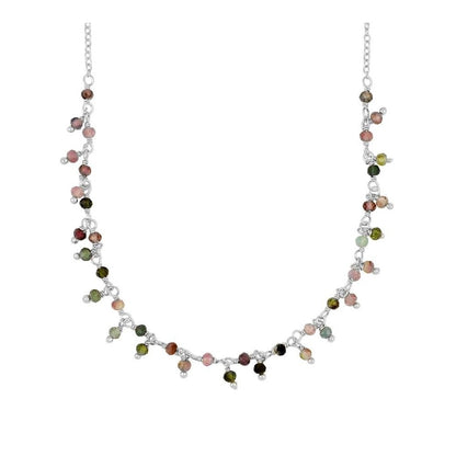 Masnou silver necklace - different stones