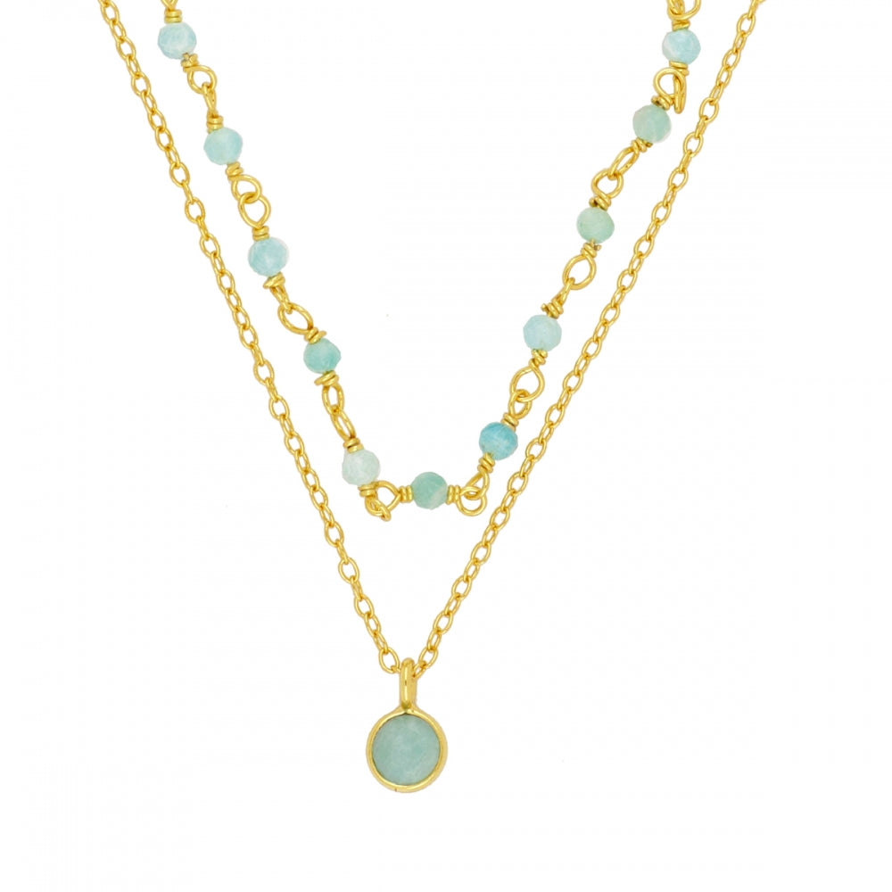 Vilassar de Mar necklace with amazonite