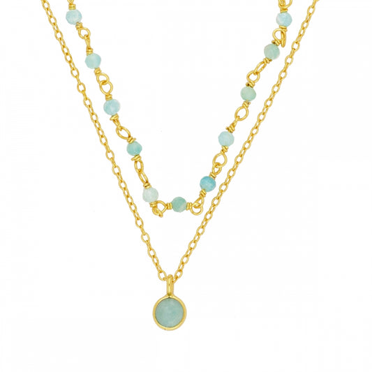 Vilassar de Mar necklace with amazonite