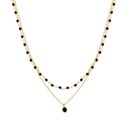 Collar Vilassar de Mar oro - diferentes piedras