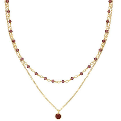 Collar Vilassar de Mar oro - diferentes piedras