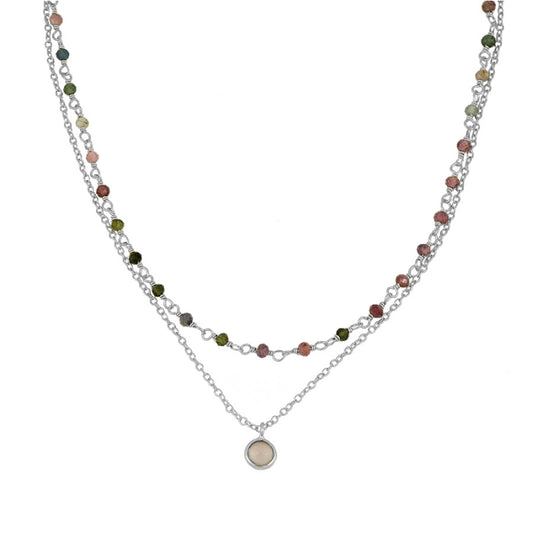 Vilassar de Mar silver necklace - different stones
