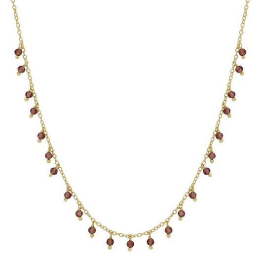 Montgat Necklace with Mozambique Garnet