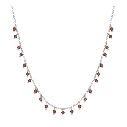 Montgat silver necklace - different stones
