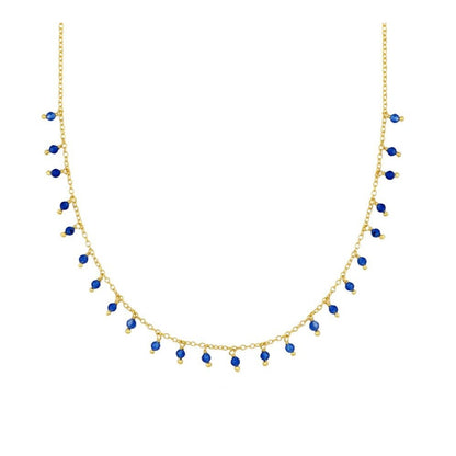 Montgat gold necklace - different stones