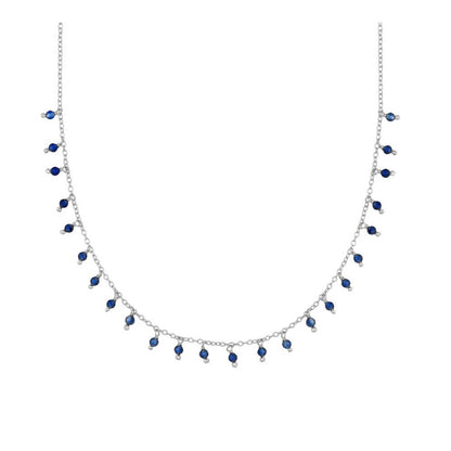 Montgat silver necklace - different stones