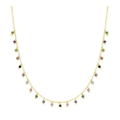 Montgat gold necklace - different stones