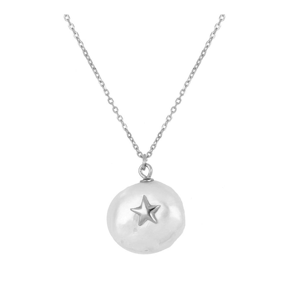 Pearl necklace with star