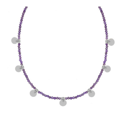 Alella silver necklace - different stones