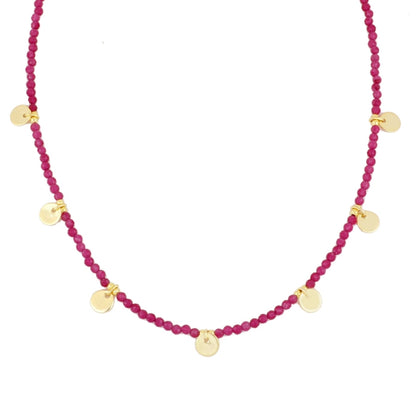 Collar Alella oro-diferentes piedras