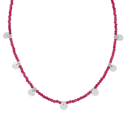 Alella silver necklace - different stones
