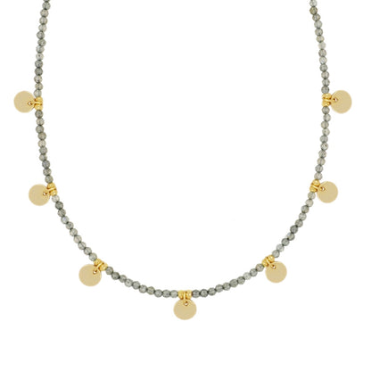 Collar Alella oro-diferentes piedras