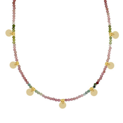 Collar Alella oro-diferentes piedras