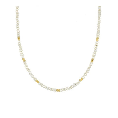 Collar Tiana oro- diferentes piedras