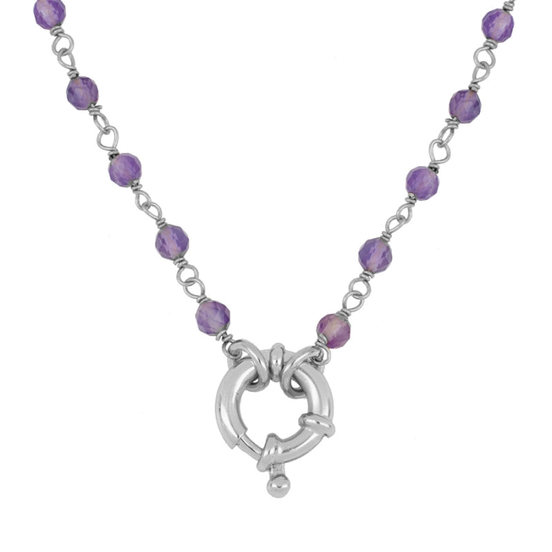 Cabrils silver necklace - different stones