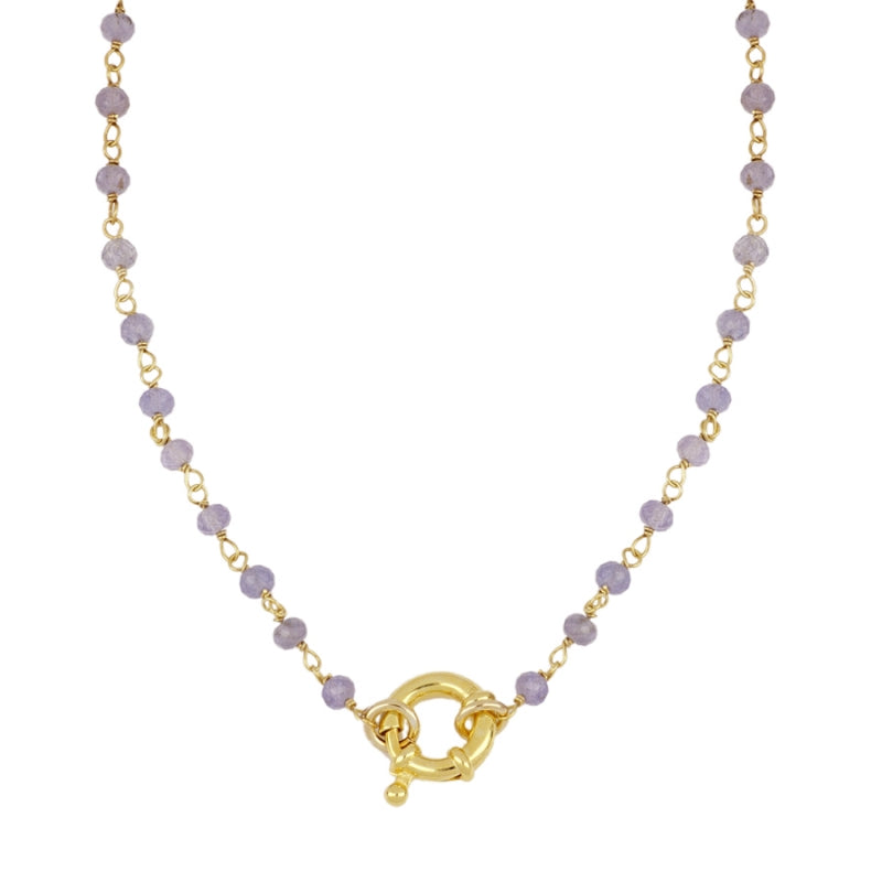 Collar Cabrils oro - diferentes piedras