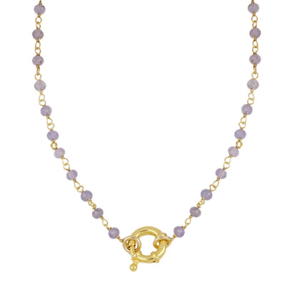 Collar Cabrils oro - diferentes piedras