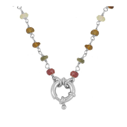 Cabrils silver necklace - different stones