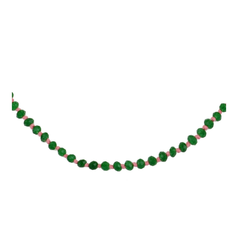 Mataró necklace with green onyx