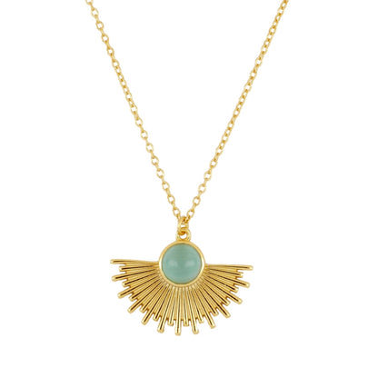 Collar Sol oro - diferentes piedras