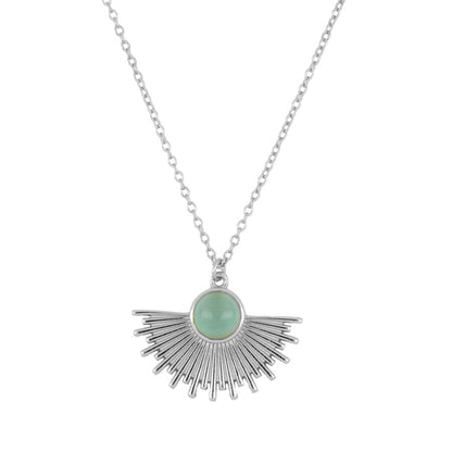 Collar Sol plata-diferentes piedras
