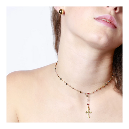 Badalona necklace with cross