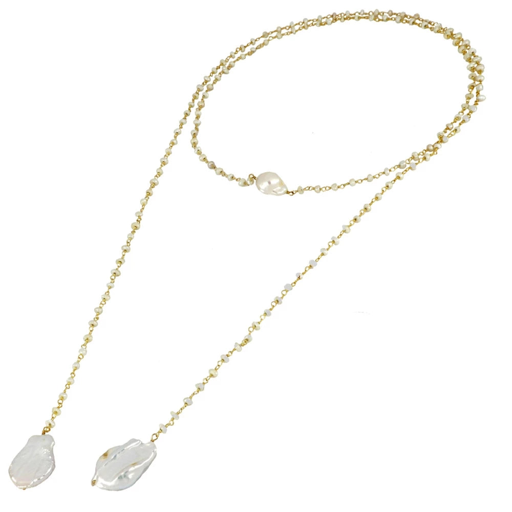 Blossom Gold Necklace - assorted stones